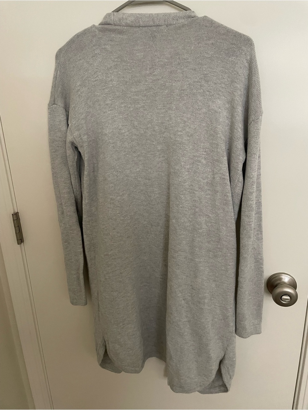 Banana Republic Heather Gray Open-Front Women's Cardigan - Picture 2 of 2